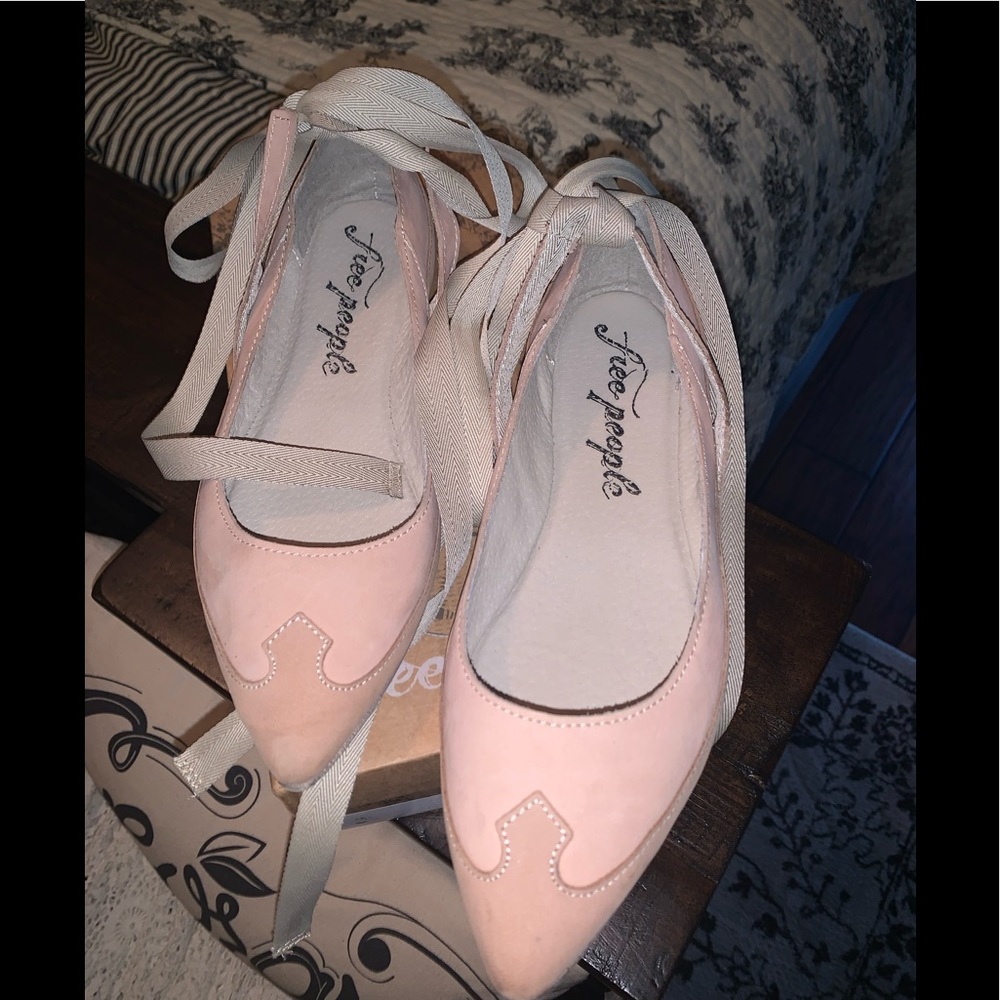 Free People Lavorazione Artigiana lace up flats
